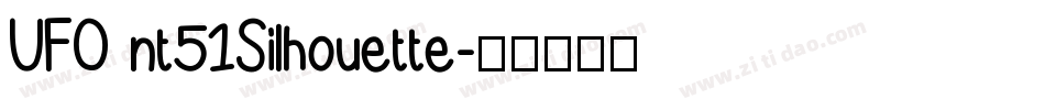 UFO nt51Silhouette字体转换